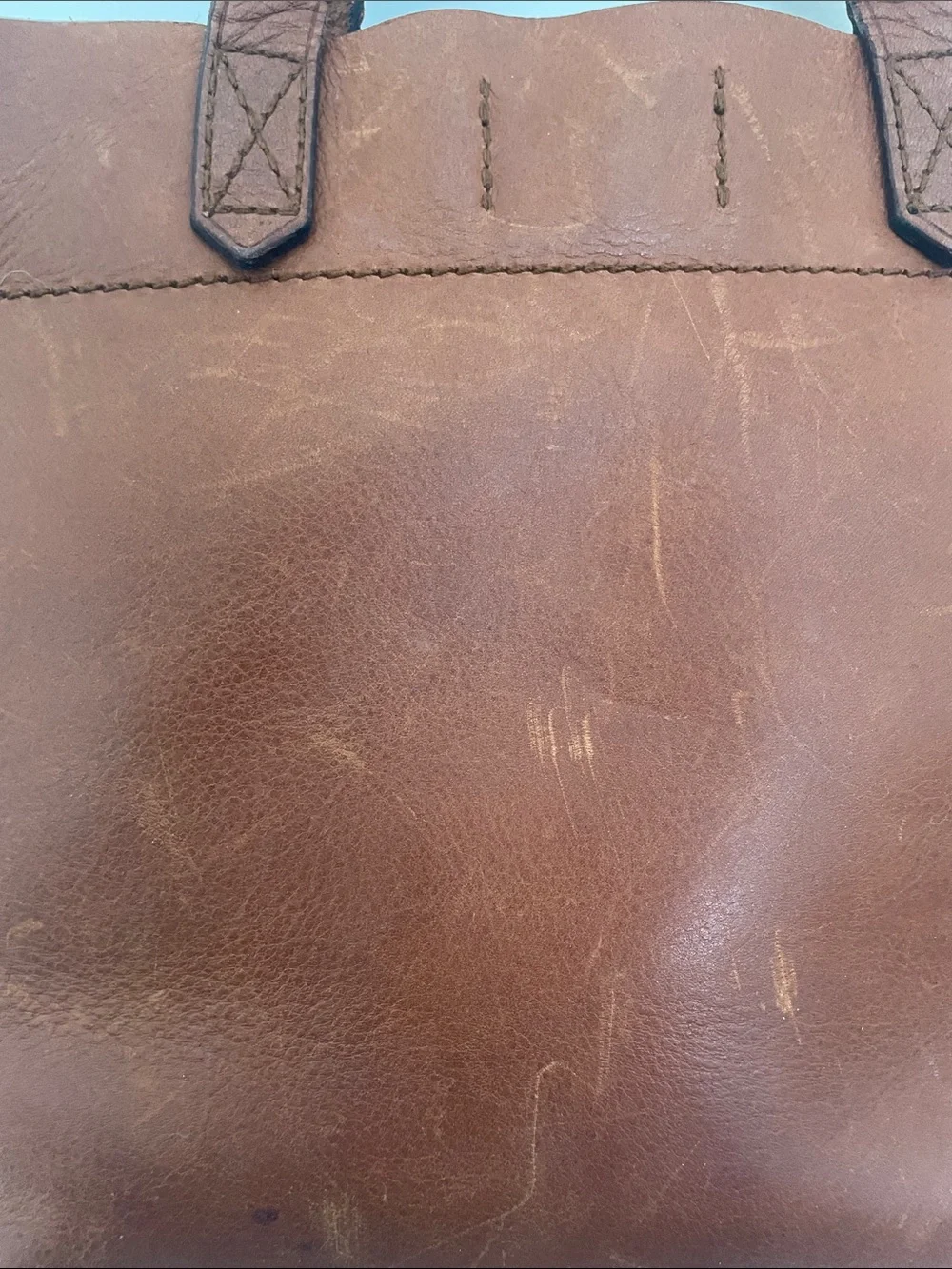 Madewell Mini Tote Classic Brown Leather